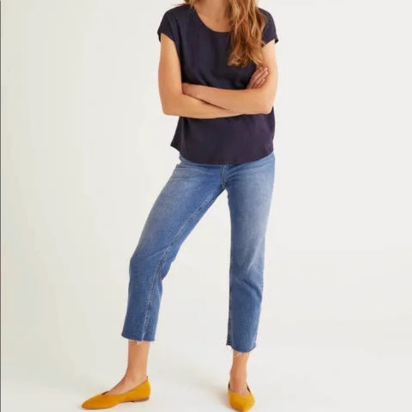 Boden Tops - NWT Boden Cotton Tee in Navy Blue